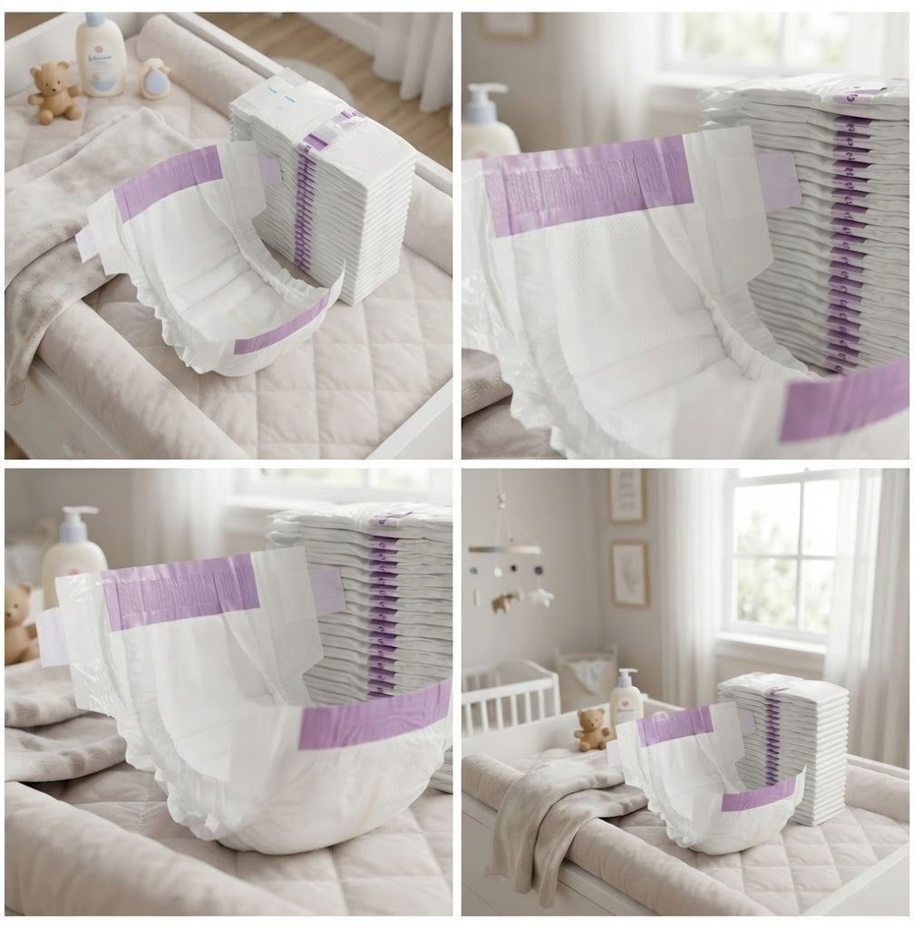 Couches ABDL Blanches à Scratch x10