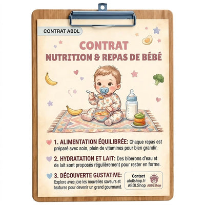 Contrat Nutrition &amp; Repas de Bébé