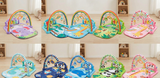 Tapis d’Éveil ABDL « Monde Magique » - Arches Lumineuses et Jouets Suspendus