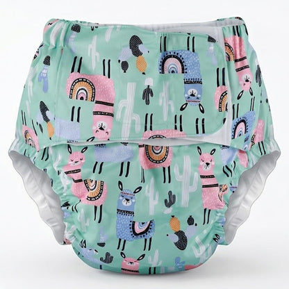 Couches réutilisables ABDL gros bébé - Collection Motifs Mignons (licornes, renards, safari, transports, etc.)