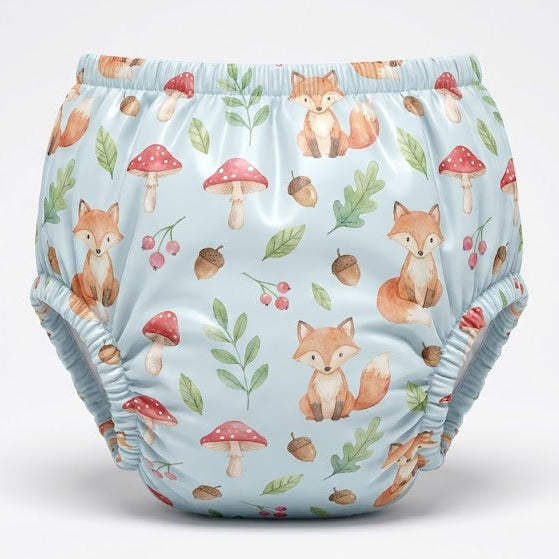 Couches réutilisables ABDL gros bébé - Collection Motifs Mignons (licornes, renards, safari, transports, etc.)