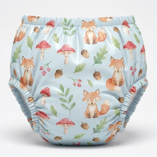 Couches réutilisables ABDL gros bébé - Collection Motifs Mignons (licornes, renards, safari, transports, etc.)